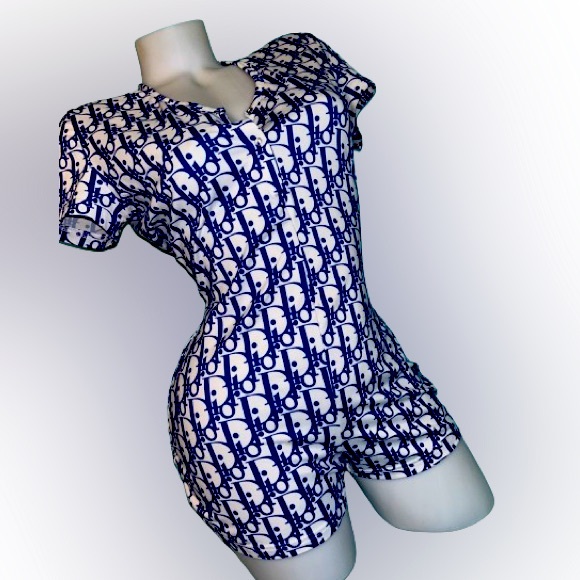 Dior Printed Romper - Picture 1 of 3